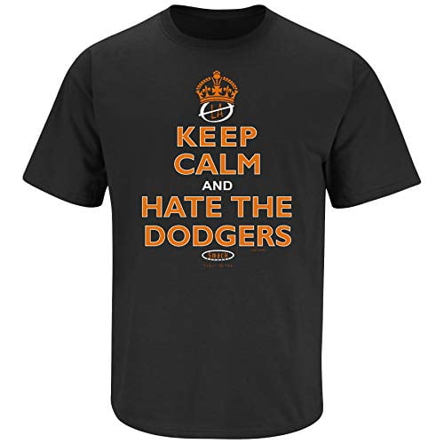 Sm-5X San Francisco Baseball Black T-Shirt Keep Calm and Hate The Dodgers Sm-5X San Francisco Baseball Black T-Shirt Keep Calm and Hate The Dodgers